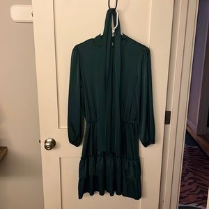 Super cute long sleeve slip dress.